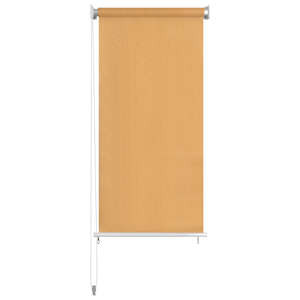 vidaXL Lauko roletas, smėlio spalvos, 60x140cm