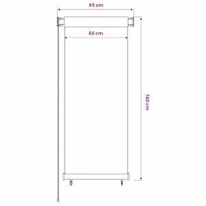 Venkovní roleta krémová 65 (Š) x 140 (V) cm HDPE - obrázek 6