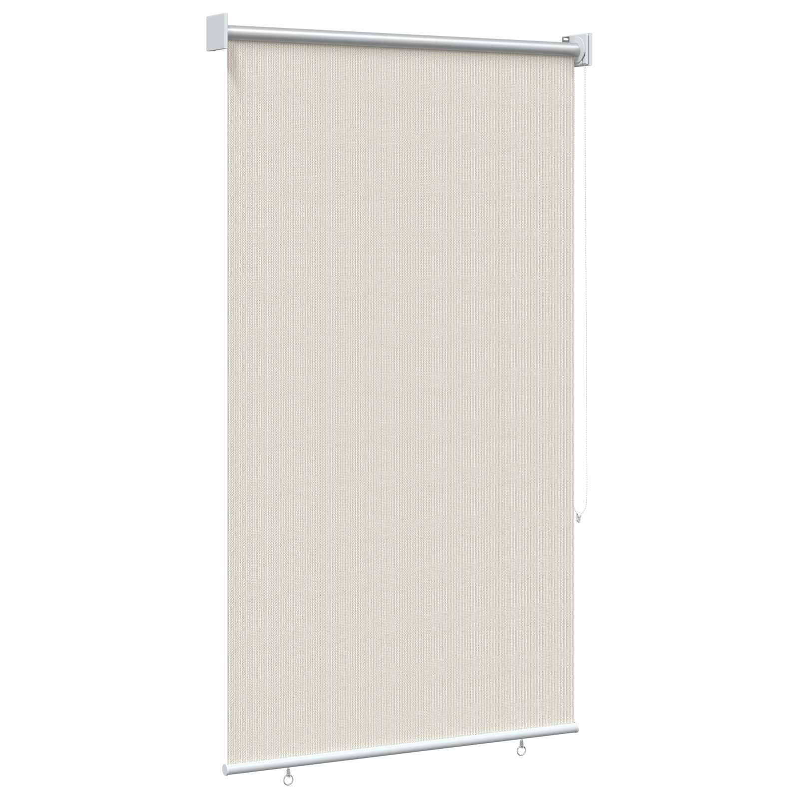 vidaXL Rolgordijn voor buiten 85(B)x140(H) cm HDPE crèmekleurig, foto 4