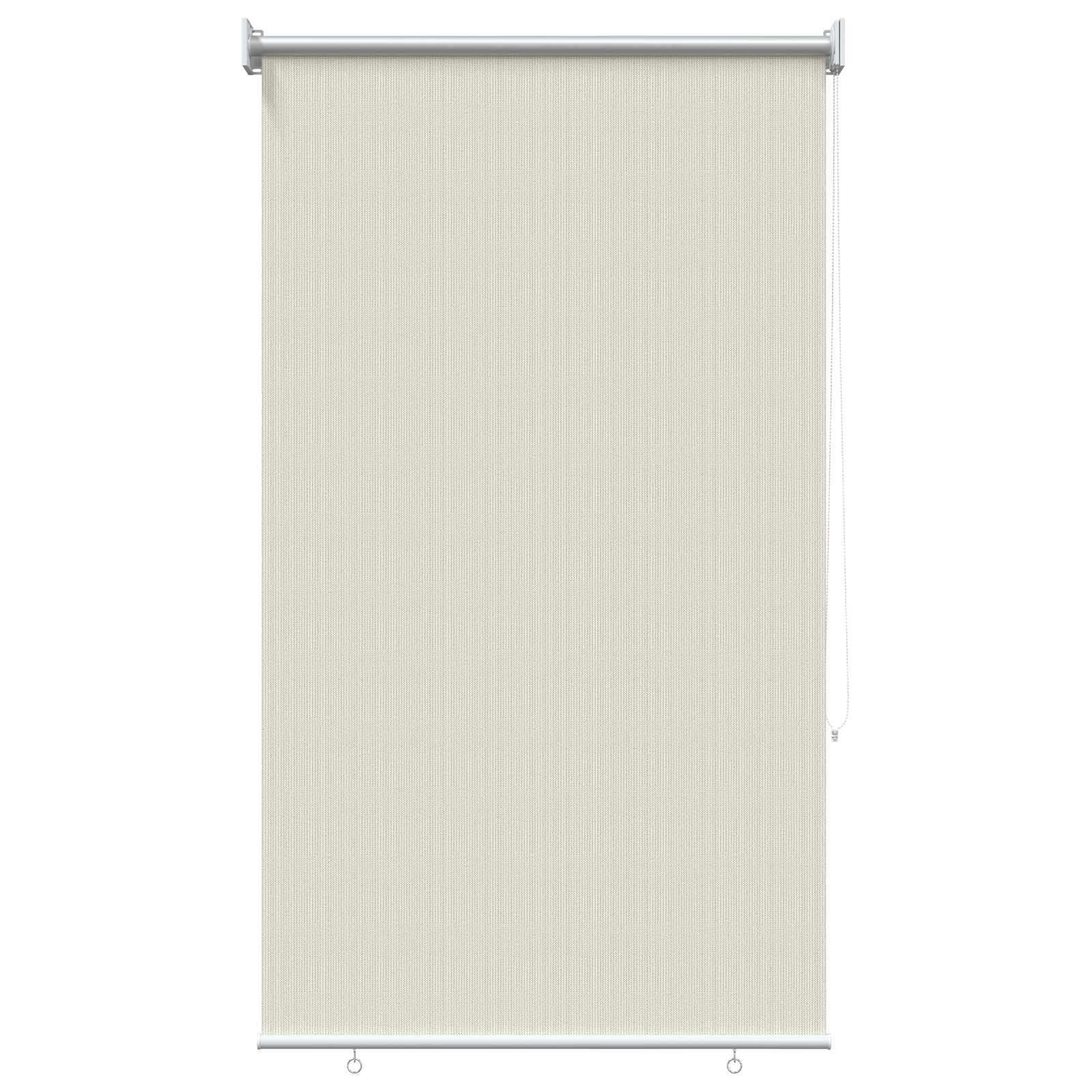 vidaXL Rolgordijn voor buiten 85(B)x140(H) cm HDPE crèmekleurig, foto 3