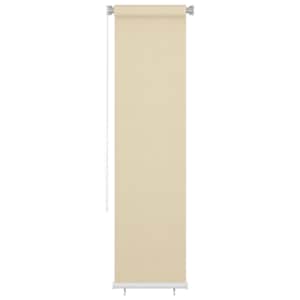 vidaXL Lauko roletas, kreminės spalvos, 60x230cm, HDPE