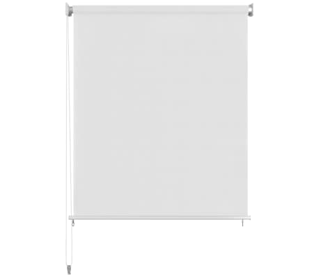 vidaXL Lauko roletas, baltos spalvos, 80x230cm, HDPE