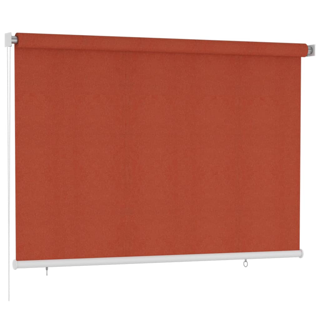 VidaXL Rolgordijn Voor Buiten 220x140 Cm Hdpe Terracottakleurig
