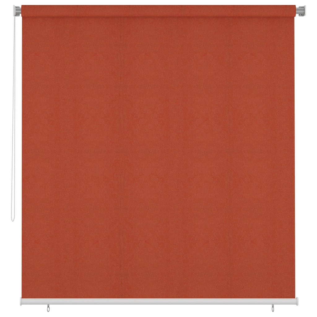 vidaXL udendørs rullegardin 220x230 cm HDPE terracottafarvet