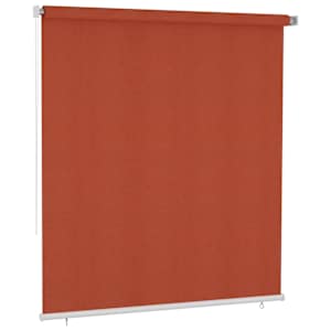 vidaXL Tenda a Rullo per Esterni 220x230 cm Terracotta HDPE