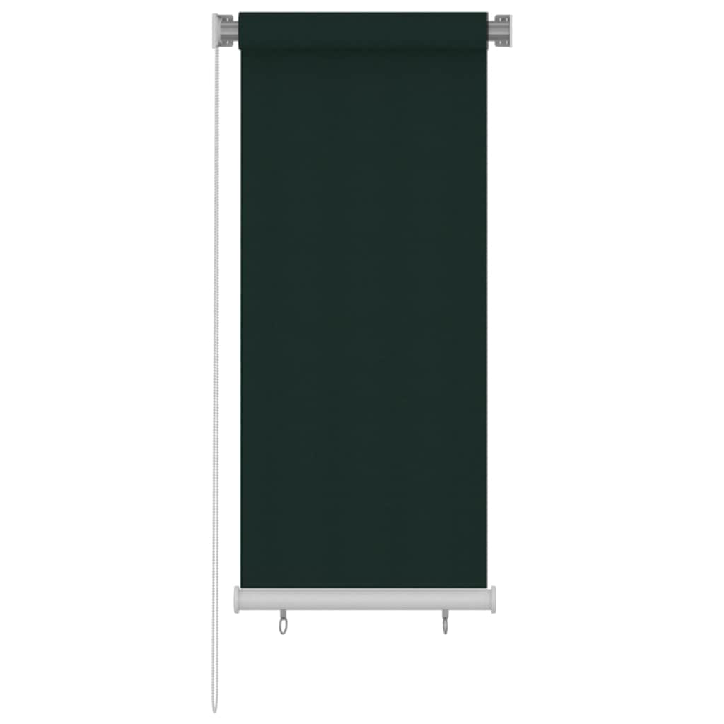 vidaXL udendørs rullegardin 65 (B) x 140 (H) cm HDPE mørkegrøn