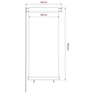 Venkovní roleta 65 (Š) x 140 (V) cm tmavě zelená HDPE - obrázek 6