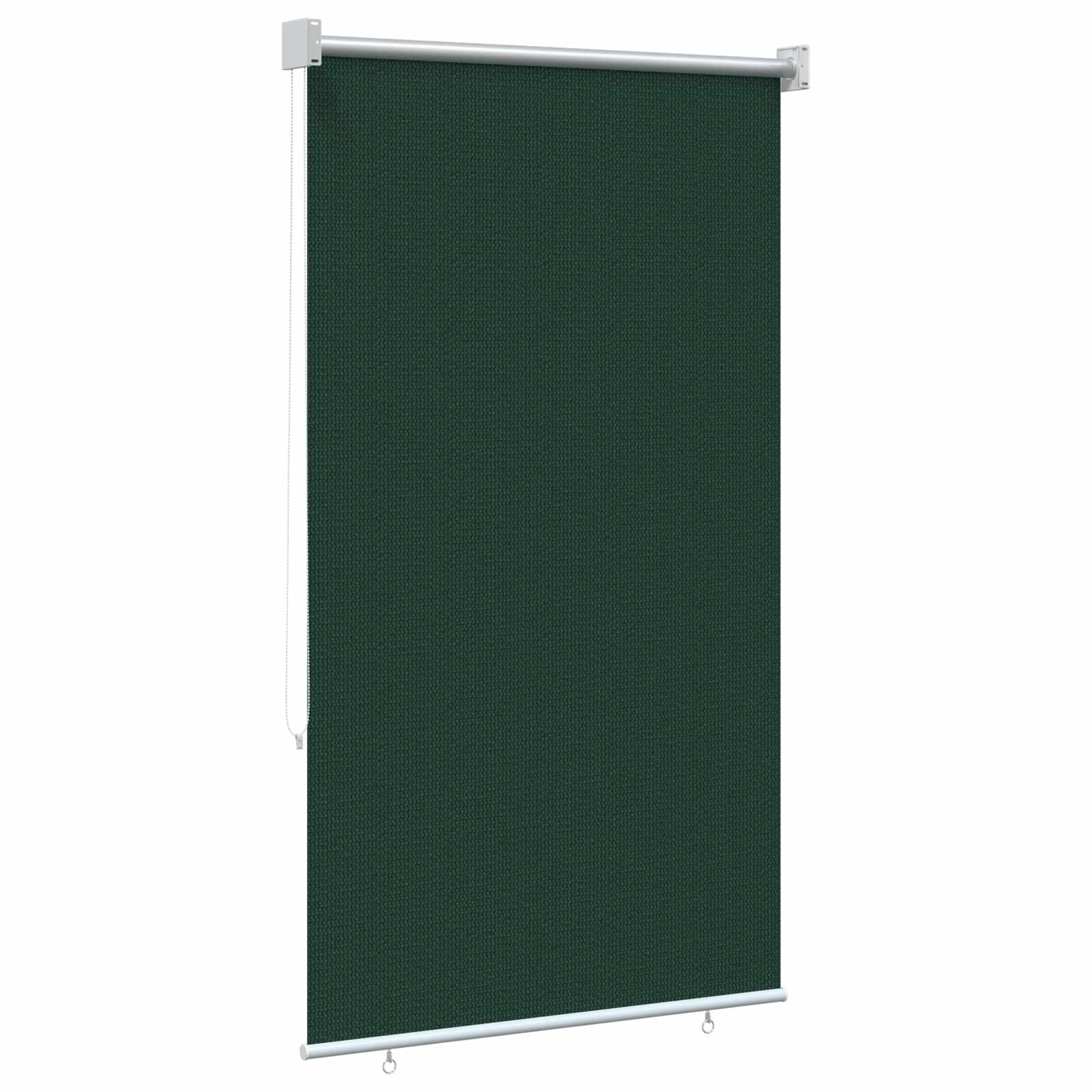 vidaXL Außenrollo 65 (B)x140 (H) cm Dunkelgrün HDPE – Bild 5