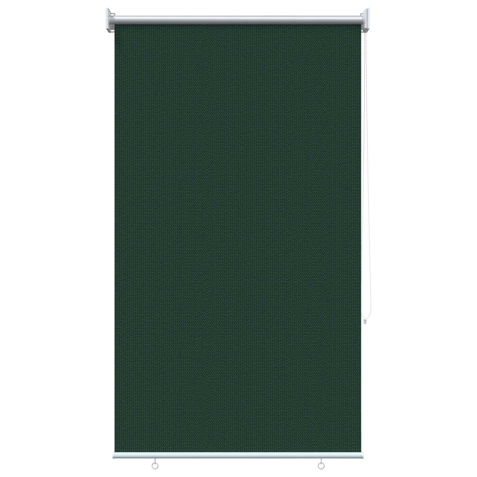 vidaXL Außenrollo 65 (B)x140 (H) cm Dunkelgrün HDPE – Bild 2