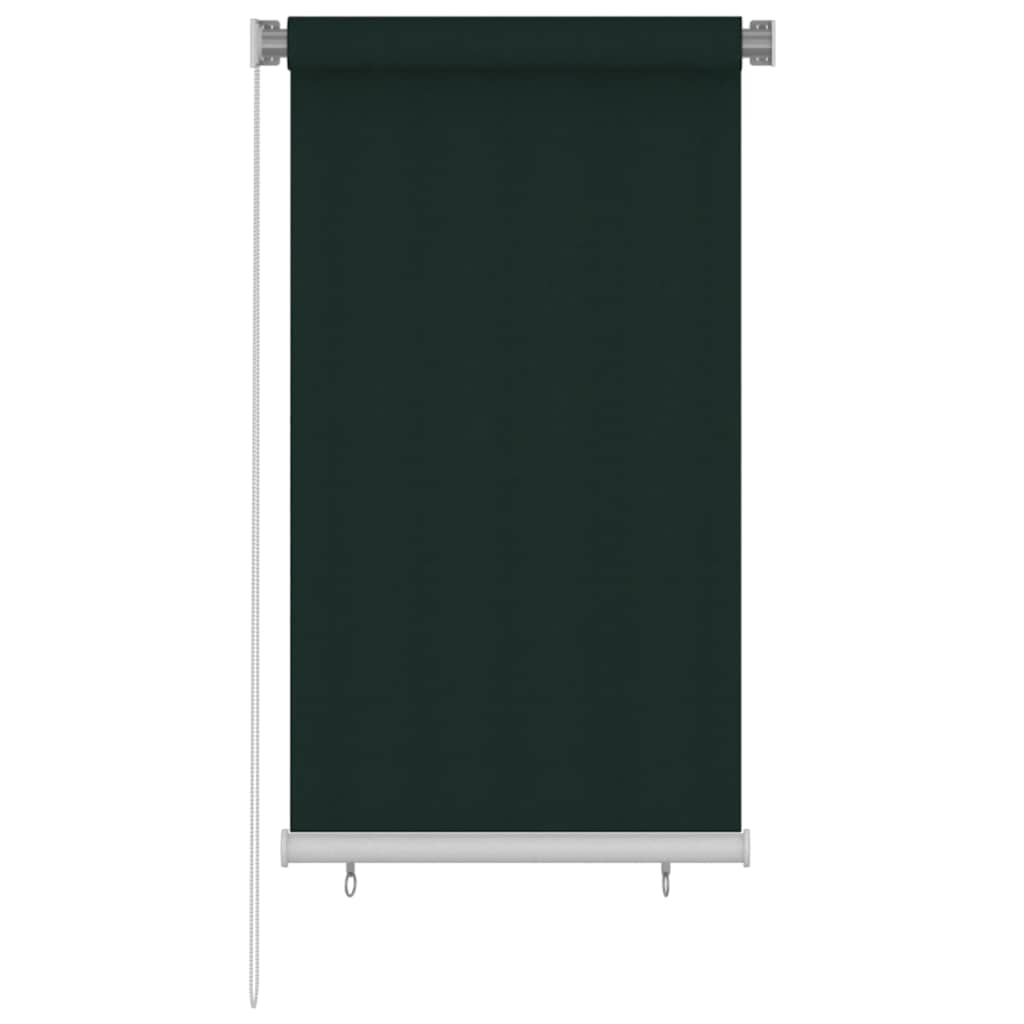 vidaXL Venkovní roleta 80 x 140 cm tmavě zelená HDPE