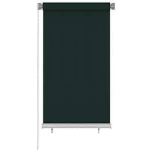 Venkovní roleta 85 (Š) x 140 (V) cm tmavě zelená HDPE - obrázek 1