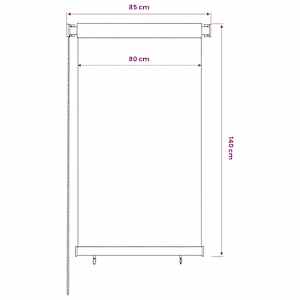 Venkovní roleta 85 (Š) x 140 (V) cm tmavě zelená HDPE - obrázek 6