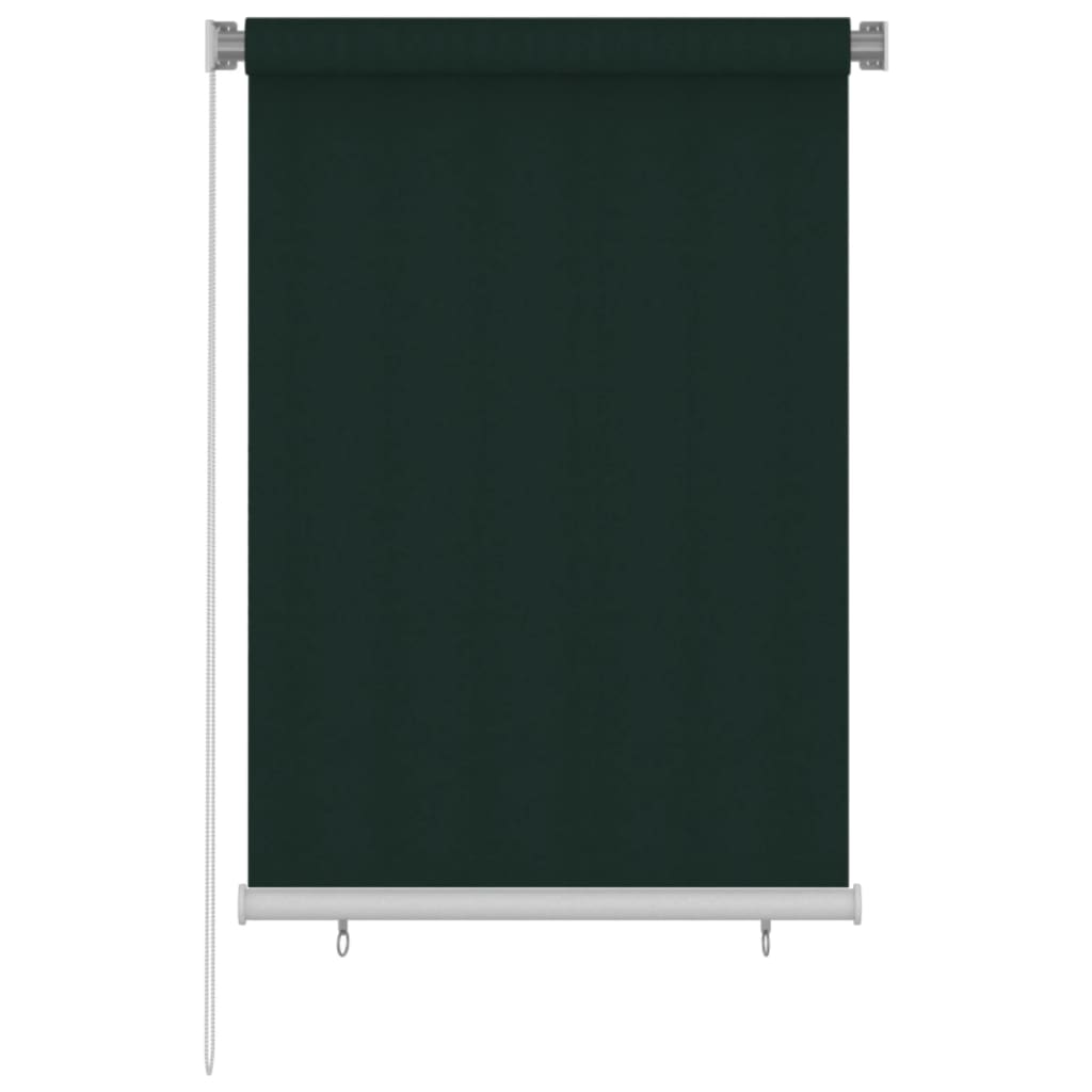 vidaXL Jaluzea rulou de exterior, verde închis, 100x140 cm, HDPE