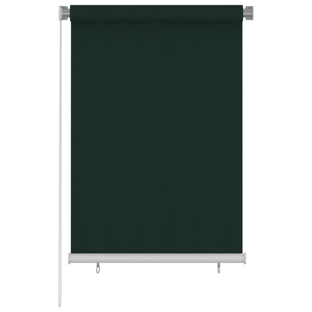 Zunanja rolo senčila 105 (Š) x 140 (V) cm temno zelena HDPE