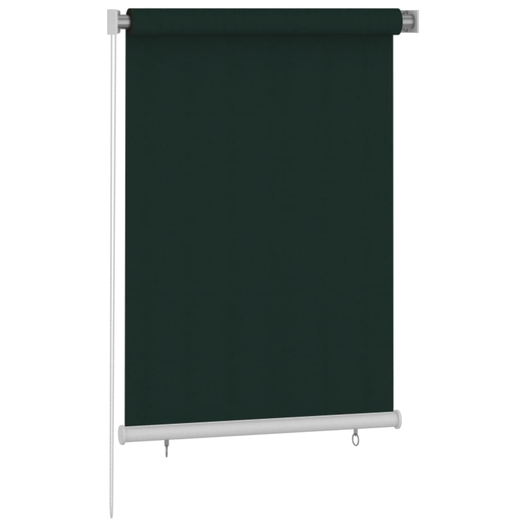 

vidaXL Rolgordijn voor buiten 100x140 cm HDPE donkergroen