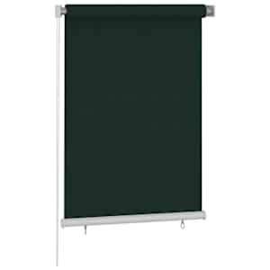 vidaXL Vonkaj&scaron;ia zatemňovacia roleta 100x140 cm tmavozelen&aacute; HDPE