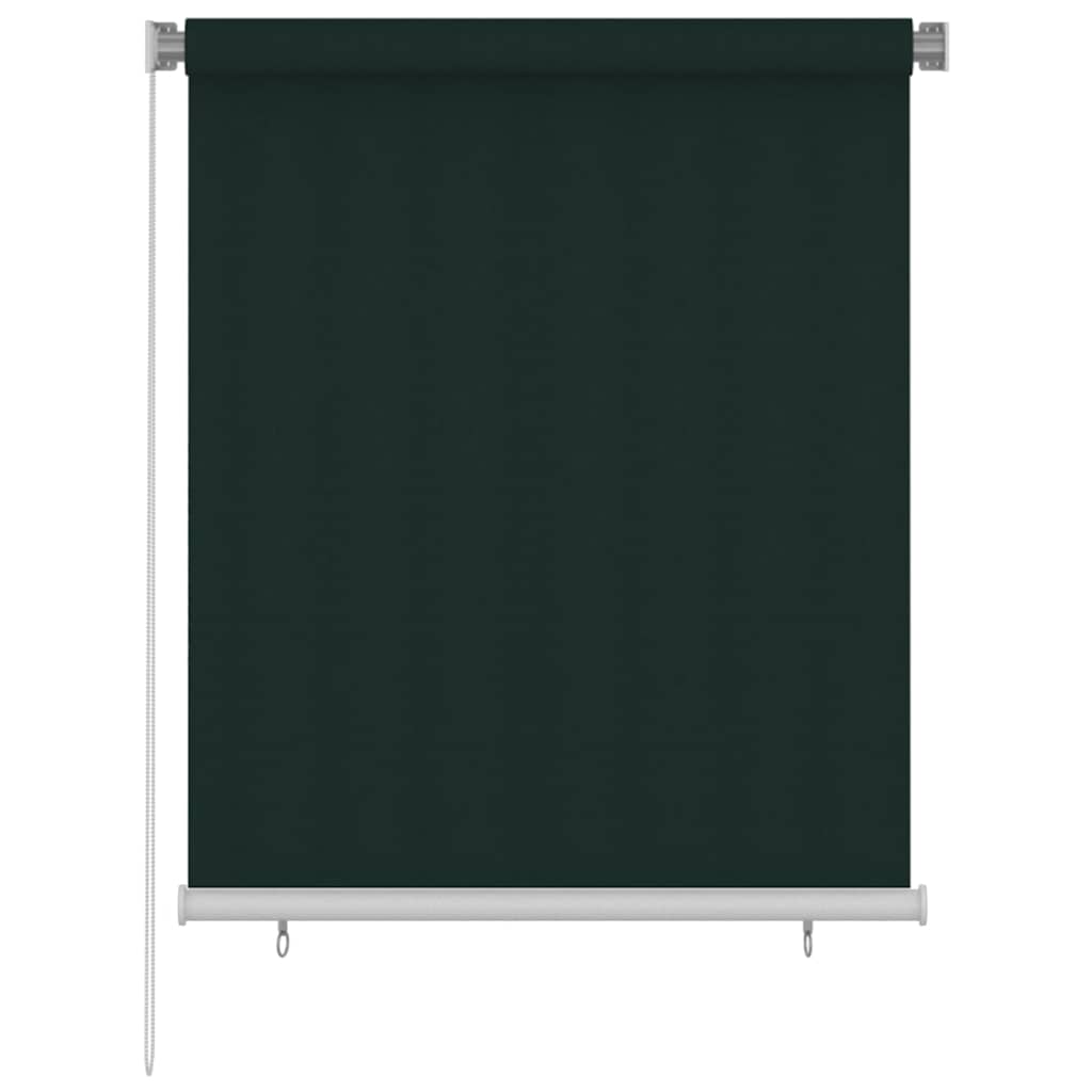 vidaXL Venkovní roleta 125 (Š) x 140 (V) cm tmavě zelená HDPE