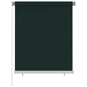 Venkovní roleta 125 (Š) x 140 (V) cm tmavě zelená HDPE - obrázek 1