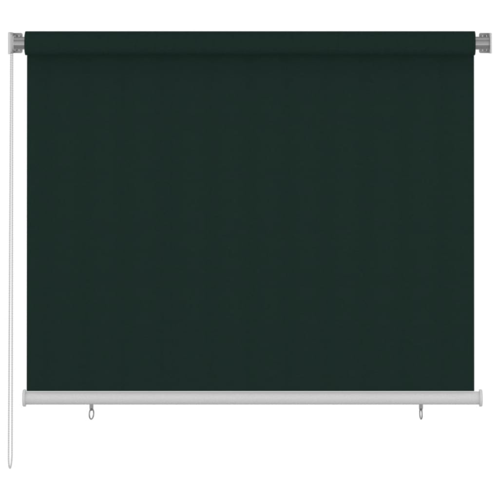 vidaXL Jaluzea rulou de exterior, verde închis, 180x140 cm, HDPE