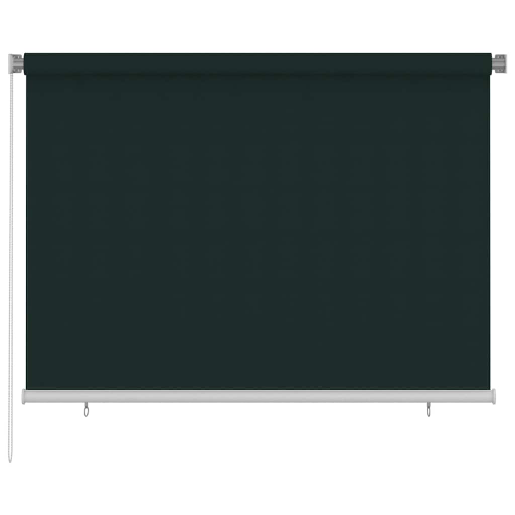 vidaXL Venkovní roleta 205 (Š) x 140 (V) cm tmavě zelená HDPE