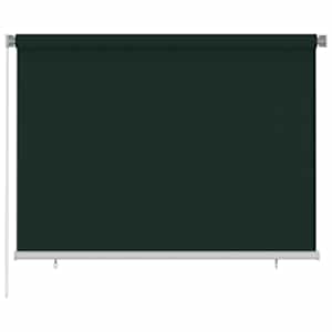 Zunanje rolo senčilo 200x140 cm temno zeleno HDPE