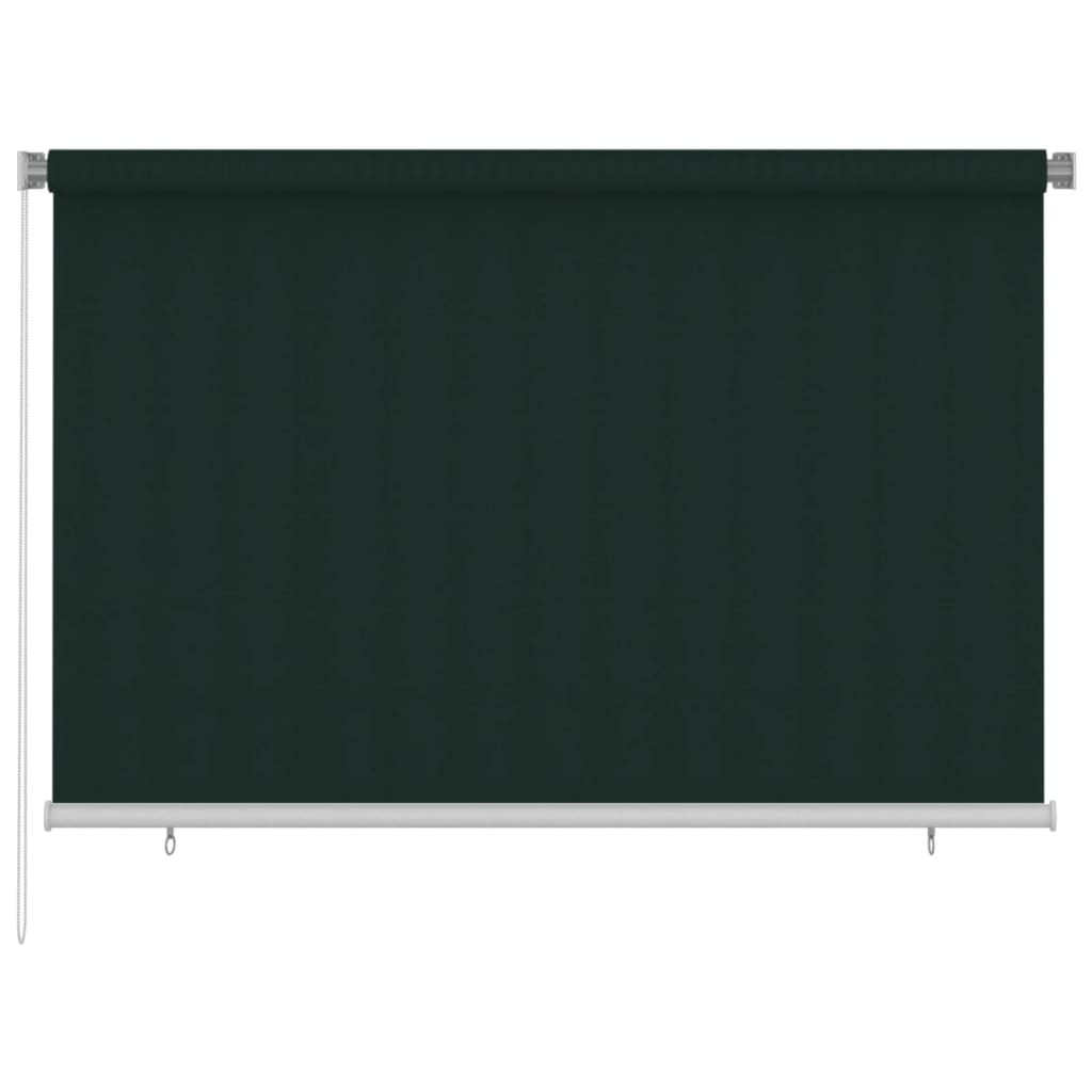 vidaXL Jaluzea rulou de exterior, verde închis, 220x140 cm, HDPE