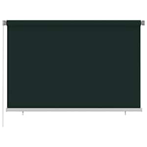 Venkovní roleta 225 (Š) x 140 (V) cm tmavě zelená HDPE - obrázek 1