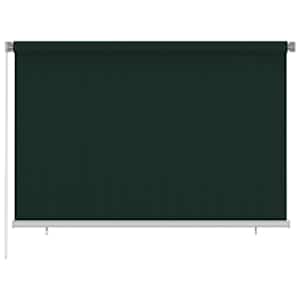 Zunanje rolo senčilo 220x140 cm temno zeleno HDPE