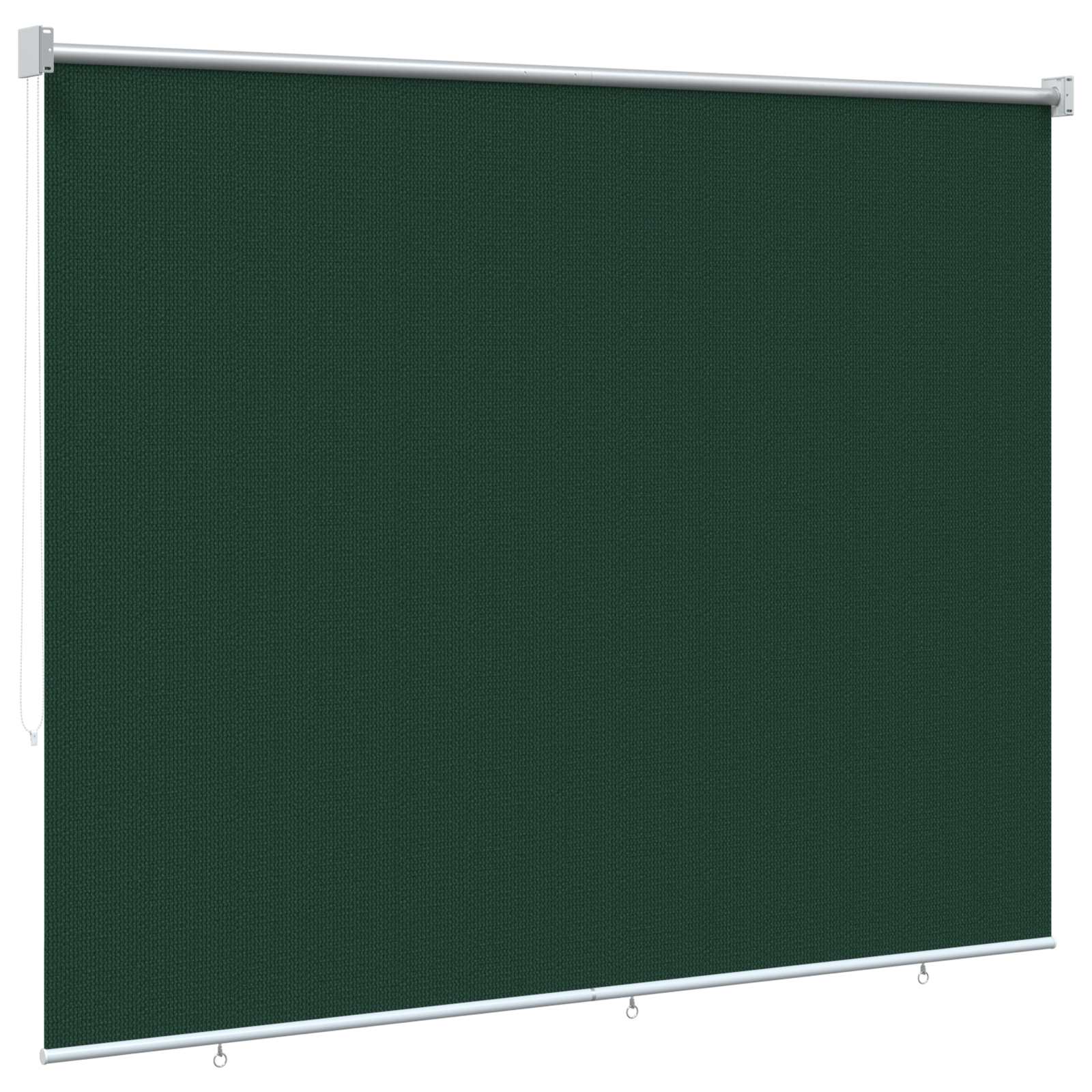 Zunanja rolo senčila 225 (Š) x 140 (V) cm temno zelena HDPE