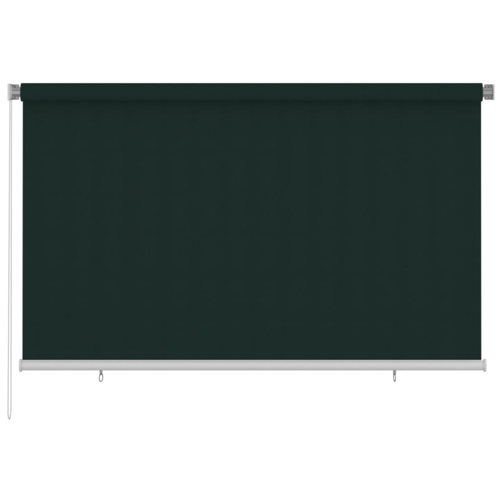 vidaXL Jaluzea rulou de exterior, verde închis, 240x140 cm, HDPE
