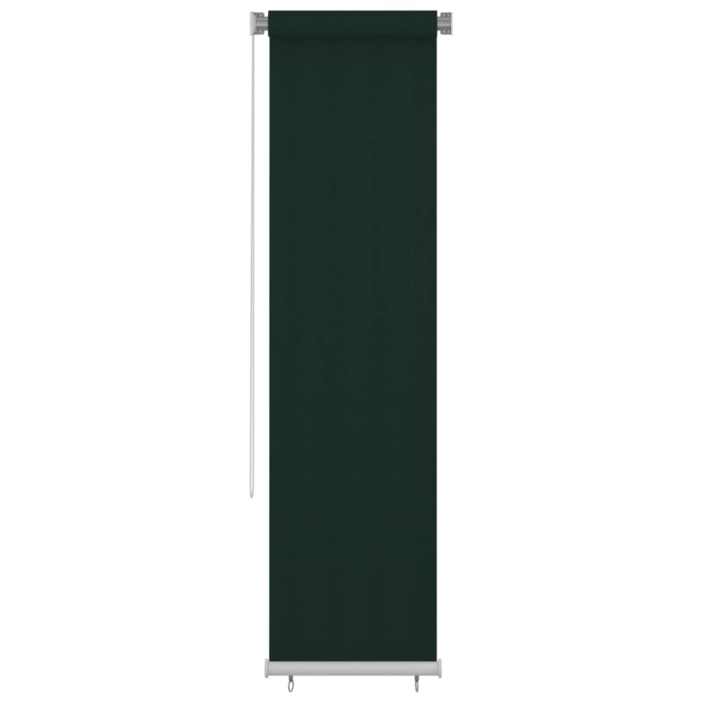 vidaXL Jaluzea rulou de exterior, verde închis, 60x230 cm, HDPE