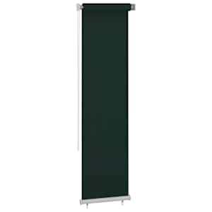 vidaXL Lauko roletas, tamsiai žalios spalvos, 60x230cm, HDPE