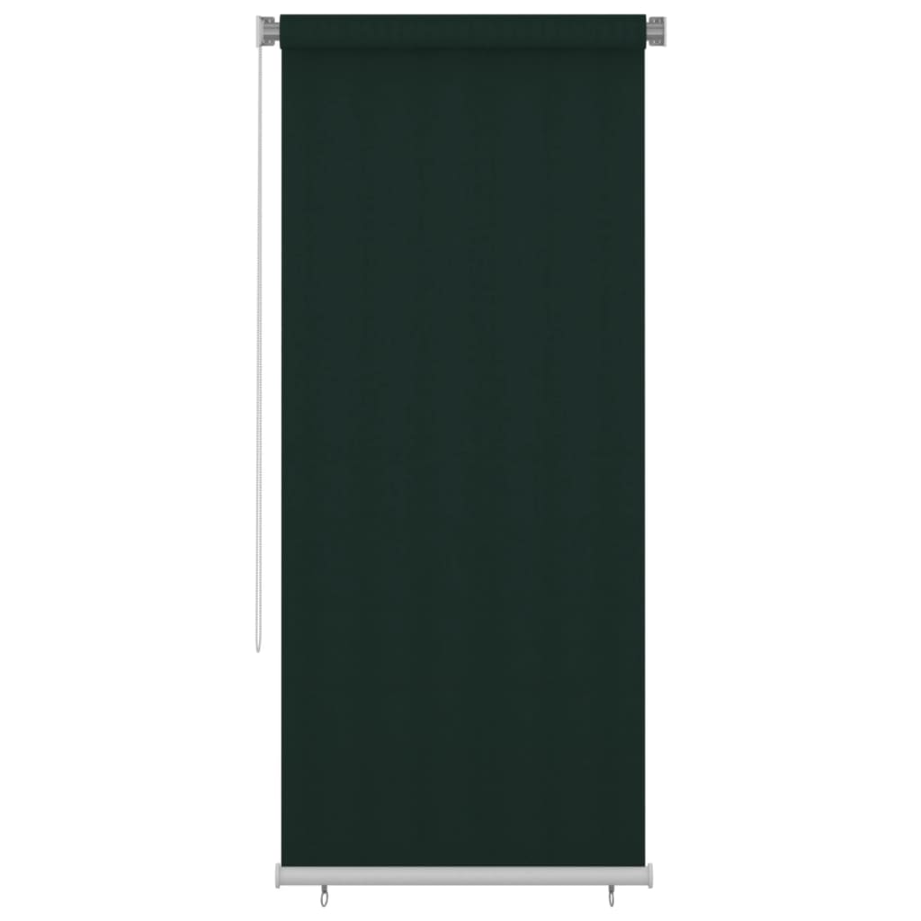 vidaXL Jaluzea rulou de exterior, verde închis, 100x230 cm, HDPE