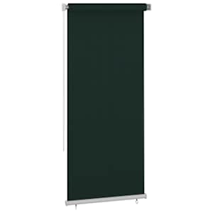vidaXL Lauko roletas, tamsiai žalios spalvos, 100x230cm, HDPE