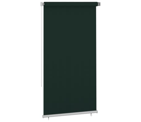 vidaXL Vonkajšia zatemňovacia roleta 120x230 cm tmavozelená HDPE