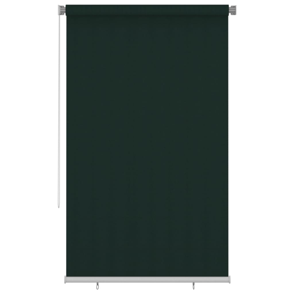 vidaXL Jaluzea rulou de exterior, verde închis, 140x230 cm, HDPE
