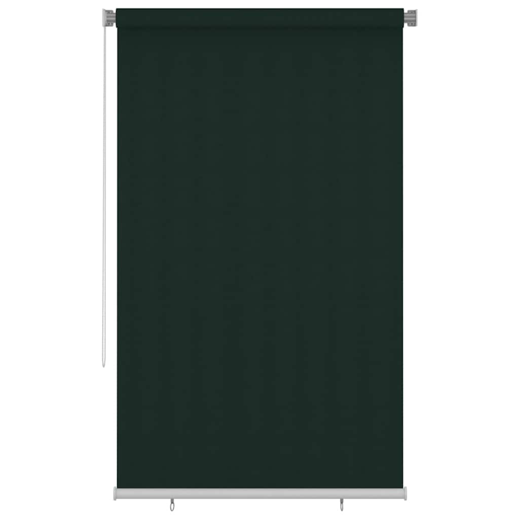 vidaXL Rullaverho ulkotiloihin 145(L)x230(K) cm tummanvihreä HDPE
