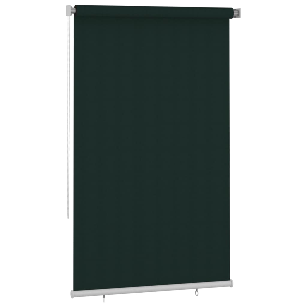 vidaXL Rullgardin utomhus 140x230 cm mörkgrön HDPE