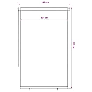 Venkovní roleta 145 (Š) x 230 (V) cm tmavě zelená HDPE - obrázek 6