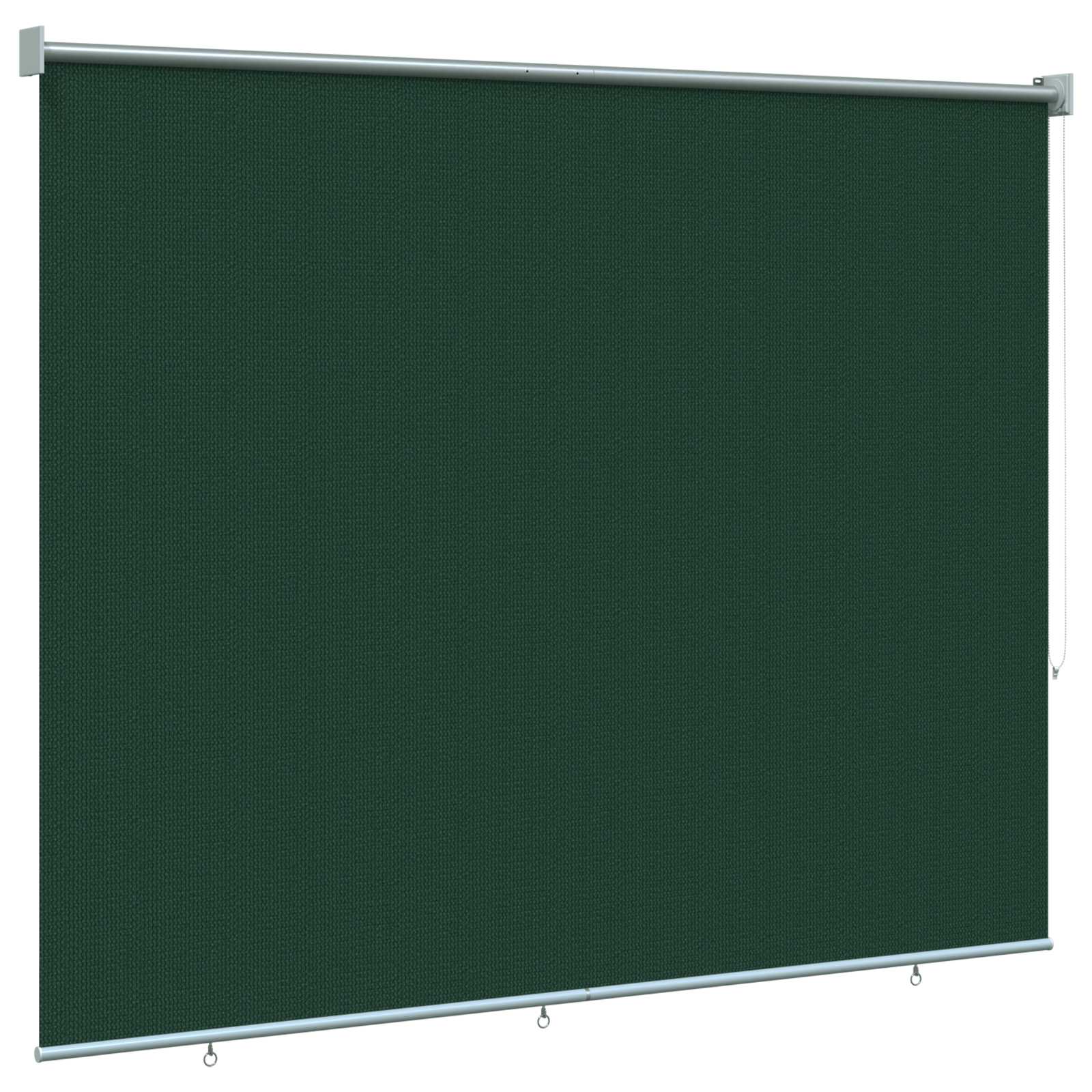 vidaXL Rolgordijn voor buiten 145(B)x230(H) cm HDPE donkergroen groen, foto 4