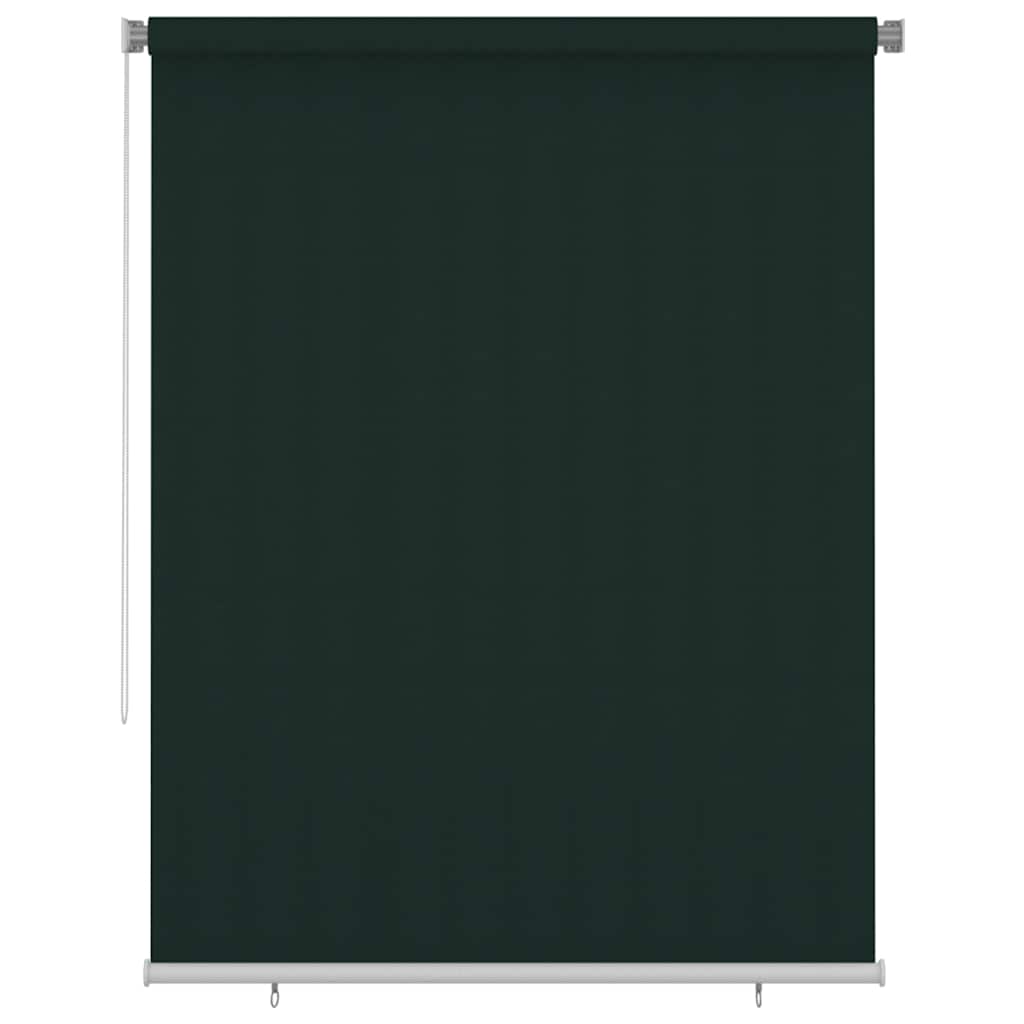 vidaXL Venkovní roleta 180 x 230 cm tmavě zelená HDPE