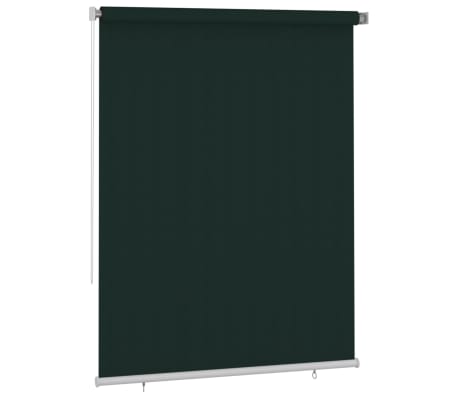 vidaXL Vonkajšia zatemňovacia roleta 180x230 cm tmavozelená HDPE