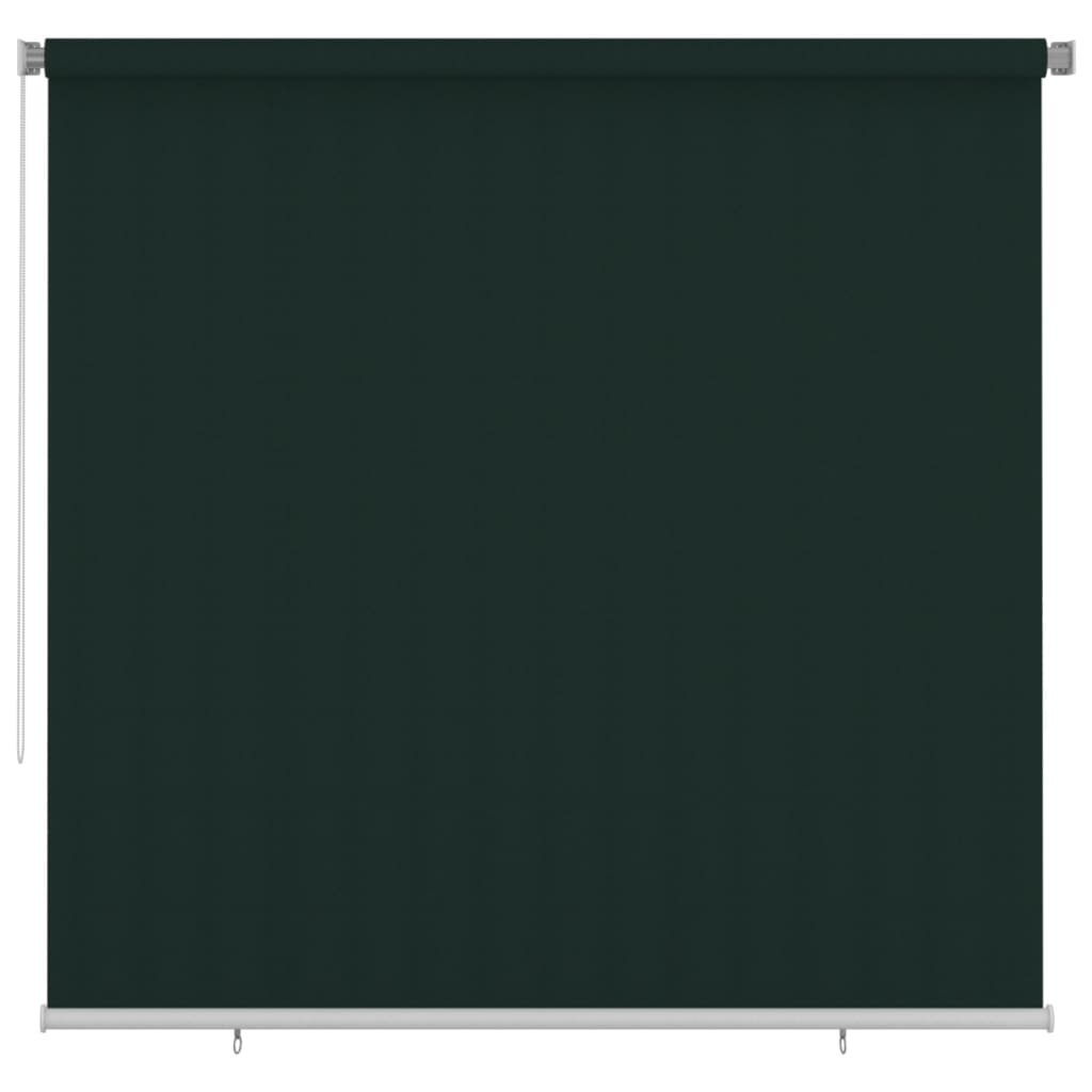 vidaXL Jaluzea tip rulou de exterior, verde Ã®nchis, 240×230 cm, HDPE