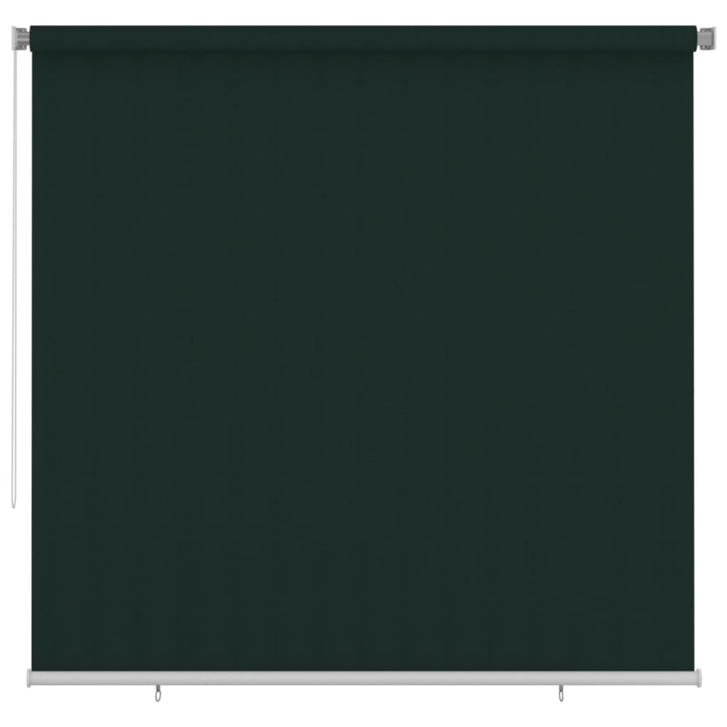 vidaXL Jaluzea tip rulou de exterior, 245 (l) x 230 (î) cm, verde închis, HDPE