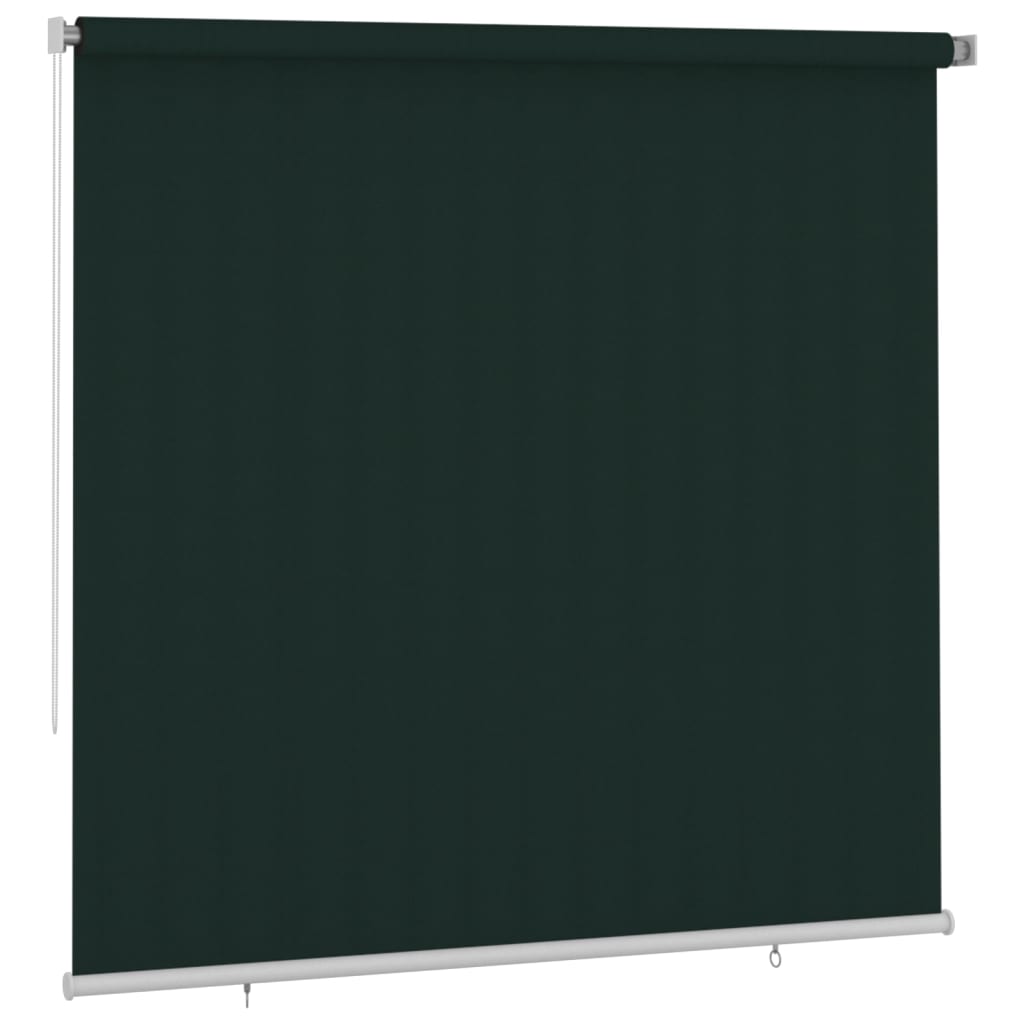 Rolgordijn voor buiten 240x230 cm HDPE donkergroen image 2