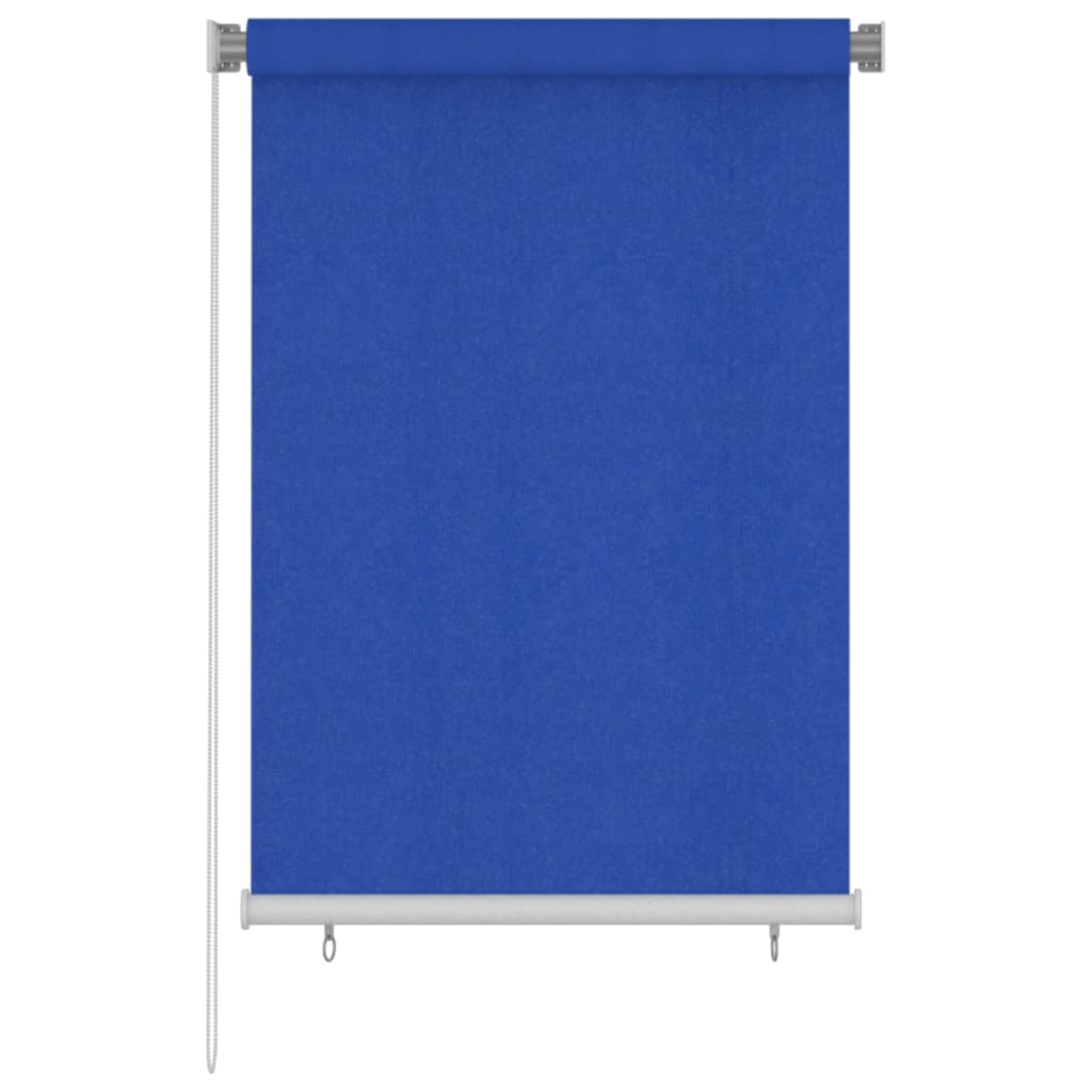 vidaXL udendørs rullegardin 100x140 cm HDPE blå