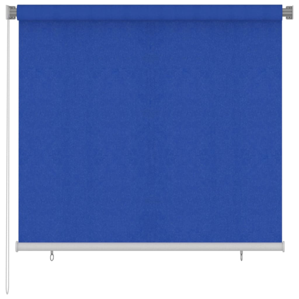 vidaXL udendørs rullegardin 160x140 cm HDPE blå