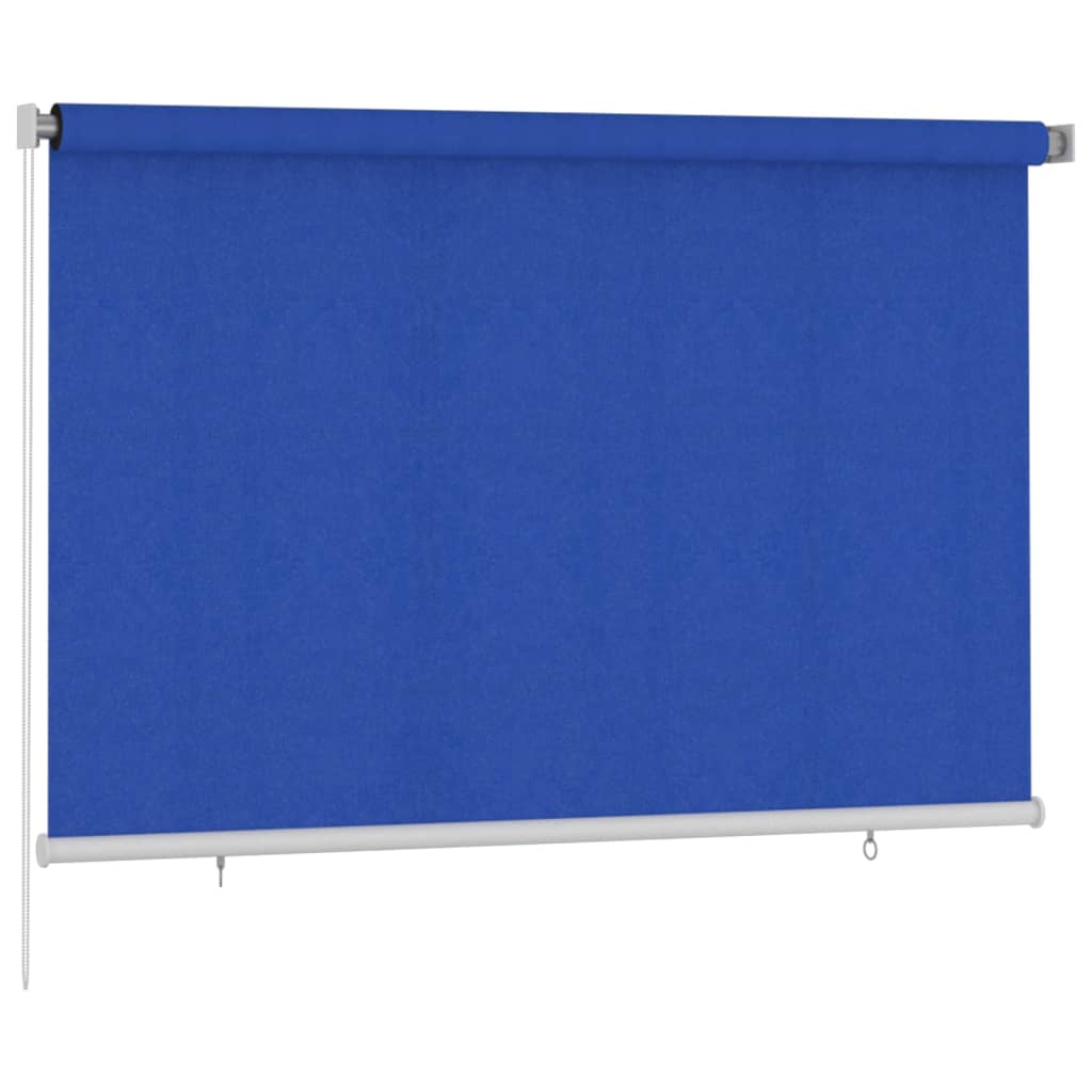 

vidaXL Rolgordijn voor buiten 220x140 cm HDPE blauw