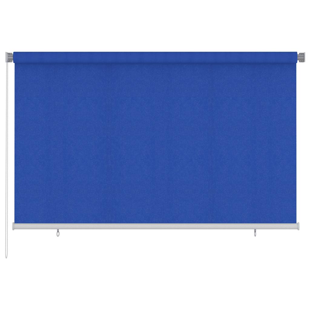 vidaXL Venkovní roleta 245 (Š) x 140 (V) cm modrá HDPE