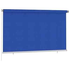 vidaXL Lauko roletas, mėlynos spalvos, 240x140cm, HDPE